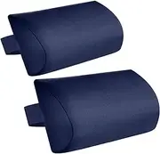 Zero Gravity Chair Set of 2 Replacement Pillow Headrest with Elastic Band, Universal Soft Removable Padded Cushion Head Pillow for Zero Gravity Lounge Chair, Folding Patio Lawn Recliner Chairs, Blue
