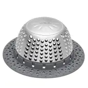 Drain Hair Catcher/Bathtub Drain Cover/Drain Protector for Pop-Up & Gray