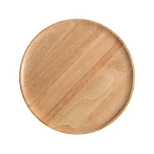 【木質家居】北歐風原木製圓形托盤-15cm(擺飾 露營餐具 餐盤子 小碟子 蛋糕盤 點心 水果小盤子 拍攝道具)