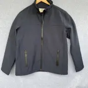 RM Williams Jacket Mens Size L Blue Softshell Lightweight Fleece Coat Wakefield