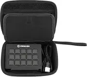 CASEMATIX Rugged EVA Travel Case Fits Elgato Stream Deck and Adjustable Stand Elgato Game Capture HD60 Elgato Chat Link and Other Select Elgato Accessories - Wrist Strap Included