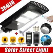 Outdoor Commercial 384LED Solar Street Light IP67 Waterproof Dusk to Dawn Lamp