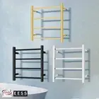 ACA Square Stainless Steel Electric Heated Towel Rack Ladder Warmer 4 Bars Rail