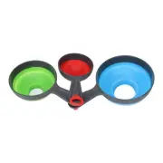 Canning Funnel PP Silicone Material Clip Circle Design 3 Colors 3 Size Folda L2S