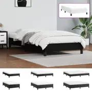 Bed Frame Double Queen King Single Size Bed Base Black Faux Leather vidaXL