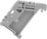 35mm DIN Rail Terminal Block End Stopper Clips, Screw Fixed Plastic Type, Pack of 50, for 35mm DIN Rail (Model 13)
