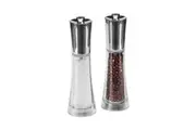 Cole & Mason Style Salt & Pepper Mill Home Kitchen Spice Grinder Gift Set Clear