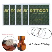 1/5/10 Set Stainless Steel Violin Strings E A D G 3/4 4/4 Size Nickel Wound P4V2
