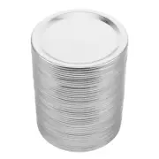 50 Pcs Jar Lids Food Seals Yogurt Can Covers Glass Canning Caps
