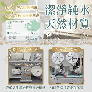 純水濕紙巾 台灣製造 一般型 80抽【178小舖】嬰兒濕紙巾 寶寶濕紙巾 嬰兒純水濕紙巾 濕紙巾 (1.5折)