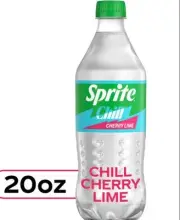 (3) Sprite Chill CHERRY LIME Lemon Lime Soft Drink 20 oz Bottles Limited Edition