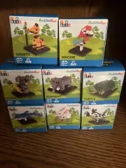 FunBrix Fun Little Toys Mini Animal Building Bricks (Pack Of 8)