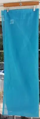 HOME TEXTILE COMPASS SHEER SINGLE CURTAIN DRAPES PANELS POLYESTER TEAL BLUE NEW!