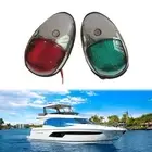 Marine Boat??12V LED Navigation Lights Stainless Steel Housing Port/Starboard