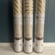 3 Rolls DEVINE COLOR by VALSPAR Peel & Stick Removable Wallpaper Ivory Gold