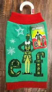 Official ELF Buddy the Elf Christmas Holiday Dog Sweater - New with Tags XS