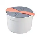 Microwave Rice Cooker Steamer Portable Kitchen Tool for Easy Meal Prep