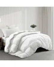 Unikome 360 Thread Count All-Season Warmth White Goose Down Duvet Comforter Insert