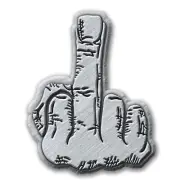 Finger Metal Pin Button Badge