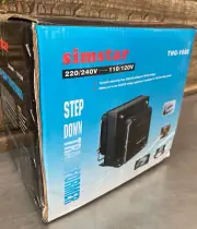 SimStar THG-1000 Watt 220V to 110V Step-Down Transformer Voltage Converter