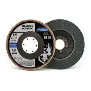 100 Pack 4.5" x 7/8" Black Hawk 80 Grit Zirconia Flap Disc Grinding Wheels T29