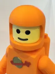 3D Printed - SPACEMAN XL Brick Figure - 9 Inch / Lego Inspired / Mult Colors