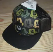 MENS NEFF DISNEY MICKEY MOUSE BLACK CAP SNAPBACK ADJUSTABLE TRUCKER HAT