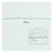 10 feet CLUTCH ROLLER Window Shade WHITE #10 PLASTIC BEAD CHAIN with Connector
