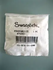 NEW 3/8" Swagelok SS-QC6-D1-600 Stainless Quick Connect Stem L20