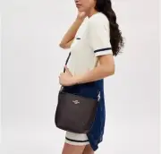 NWT! Coach City Bucket Shoulder Crossbody Bag Signature Canvas Gold/Walnut/Black