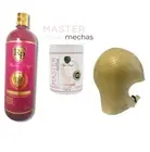 Robson Peluquero Mask PINK 1L + MASTER MECHAS POWDER 500GR + Cap RP MICRO STRONG