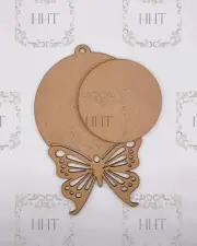 Laser Cut MDF, Butterfly, Christmas Ornament, Craft, Base, Blank, Canvas, Center