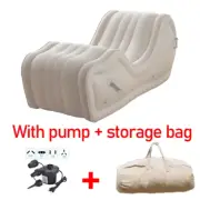 Relaxing Chair Inflatable Sofa Bed Load-Bear 300KG Sun Lounges Garden Chair S Sh