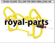 "CRASH GUARD, YELLOW" FIT FOR ROYAL ENFIELD NEW HIMALAYAN 450