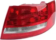 Red Shell LED Tail Light Assembly Compatible With A6 C6 2009-2011Tail Brake Light(1PC-Right)