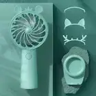 Handheld Fan Cartoon Ears Cooling Portable Handheld Cooling Fan Rechargeable