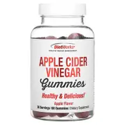 DietWorks, Apple Cider Vinegar Gummies, Apple Flavor, 60 Gummies