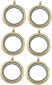 [STOBOK] Sets Alloy Glass Funny Necklace Parts Diy Photo Pendant for Women Creative and Safe Handmade Jewelry Set Pcs