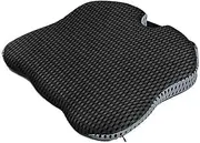 EUIOOVM Vehicle Driver Seat Heightening Breathable Cushion Home Office Chair Wheelchair Tailbone Supporting Pad Washable Cover, Black