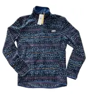 $60 Quicksilver Aker HZ Fleece Pullover NWT Size Small Men's Dusty Orchid