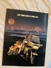 NOS 1986 Suzuki Cavalcade Motorcycle Dealer Advertising Brochure Sign Free S/H