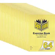 Spirax 115 Exercise Book Dotted Thirds 9mm 70gsm 64 Page (A4) [20 Pack]