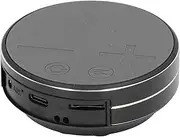Waterproof Bone Conduction Speaker, Mini Bone Conduction Speaker Suction Cup Base Aluminum Alloy Housing for Outdoor Travel (Black)