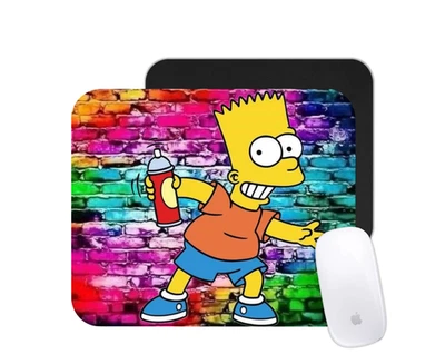 Graffiti Cartoon Bart Mouse Pad Laptop Computer Office Mat