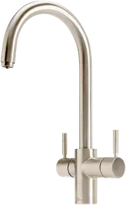Insinkerator Multitap 3N1 J Shape Brushed Steel Tap