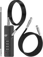 Bike Lock - Security Cable with Sturdy Mounting Bracket | Long bicyclee Locker Combination for Bike Cycle | Weatherproof Chain Combination for Travel Storage Commuting Outdoor Gate Motorcycle