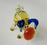 Mr. PIG~Mini Collectible Hand Blown Art Glass Figurine~Handmade Tiny Animal