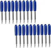 STOBOK Vinyl Plotter Cutter Blades 50pcs Tungsten Steel Cutting Blades Rubber Cover for Fabric Cutting