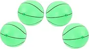 PERSELOSO 15cm Glow-in-The-Dark Basketball for Boys and Girls Inflatable Ball with Pump Perfect for Beach Pool Pe Class