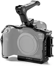 TILTA R5 Mark II Cage, Camera Cage Compatible with Canon R5 Mark II Lightweight Kit, with Cold Shoe, 1/4"-20 and 3/8"-16 Thread with Positioning Points - Black TA-T68-B